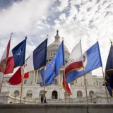 Image: State Flags Wave in Front of the U.S. Capitol