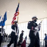 Image: TSA Agents Walk Across Reagan National Airport