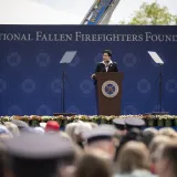 Image: DHS Secretary Alejandro Mayorkas Delivers Remarks During the National Fallen Firefighters Memorial Ceremony   (075)