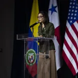 Image: DHS Secretary Alejandro Mayorkas Participates in a Joint Press Conference with the Minister of Foreign Affairs of Panama, Janaina Tewaney  (056)