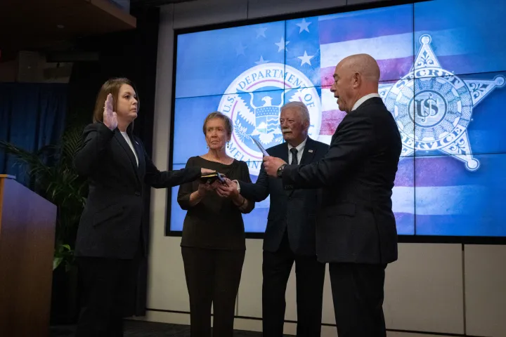 Cover photo for the collection "DHS Secretary Alejandro Mayorkas Swears In Director of USSS"