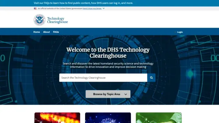 Cover photo for the collection "Science and Technology Directorate: Technology Clearinghouse"