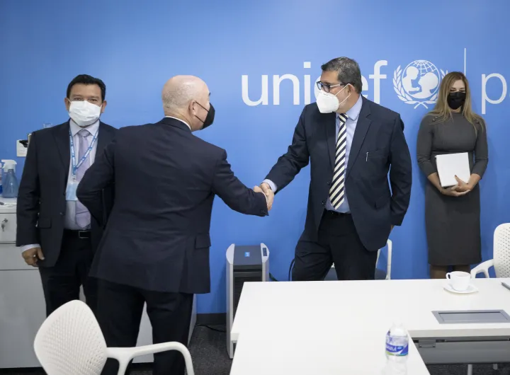 Image: DHS Secretary Mayorkas Meets With IOM, UNICEF, and UNHCR (016)