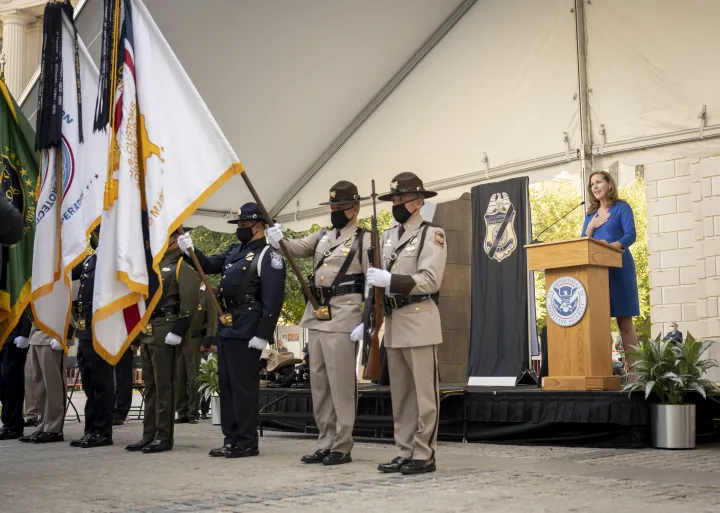 Image: DHS Secretary Alejandro Mayorkas Attends CBP Valor Memorial (7)