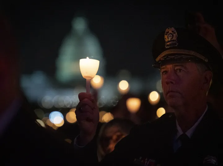 Image: DHS Secretary Alejandro Mayorkas Participates in NLEOMF Candlelight Vigil (034)