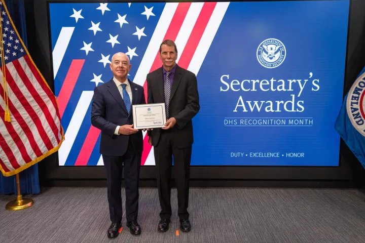 Image: Secretary's Team Excellence Award-Test & Evaluation Team, Terry A. Murphy