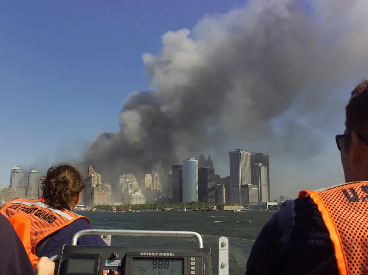 Image: Coast Guard Members Observe Smoke on 9/11