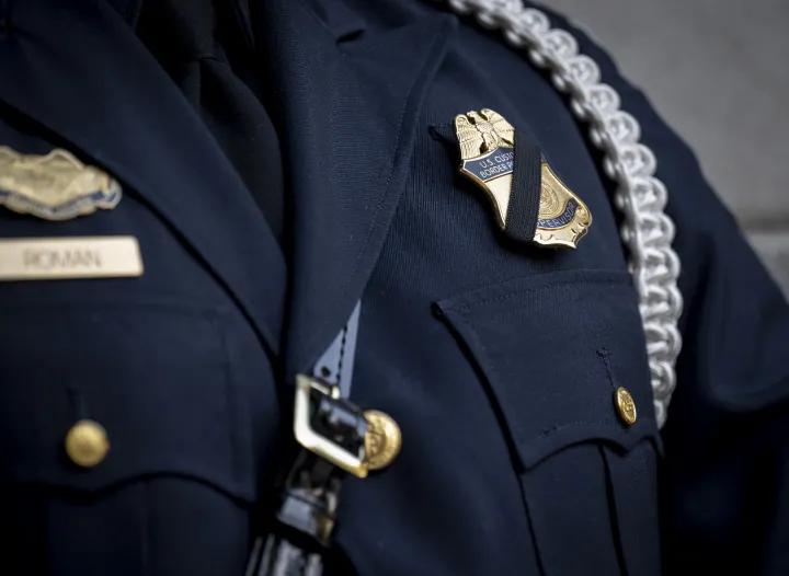 Image: Close-Up of a Customs and Border Patrol Agent's Uniform