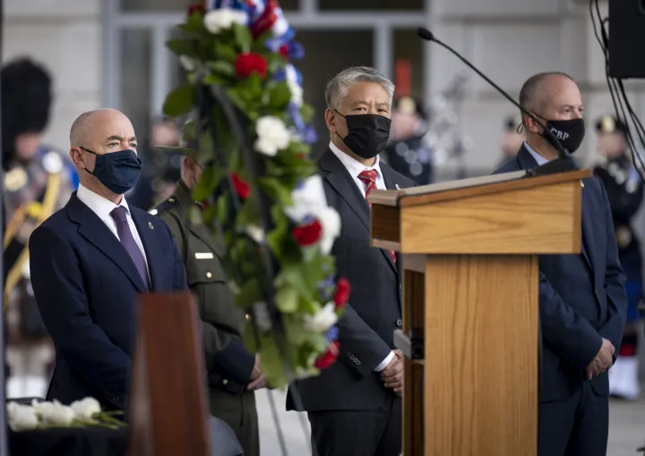 Image: DHS Secretary Alejandro Mayorkas Attends CBP Valor Memorial (68)