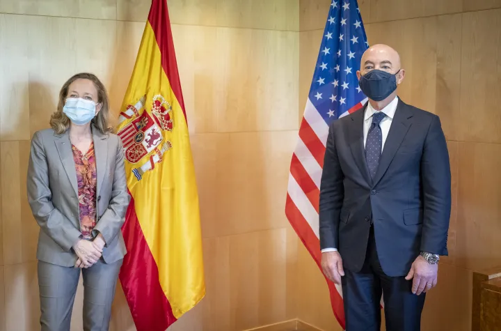 Image: Secretary Mayorkas meets with Spain’s Vice-President and Minister of Economy and Digital Transformation Calviño