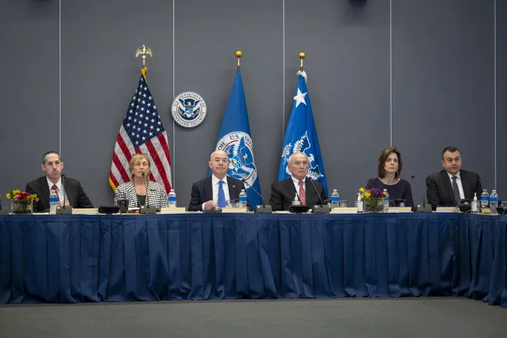 Image: Secretary Mayorkas Swears In New Members of the Homeland Security Advisory Council at First Meeting