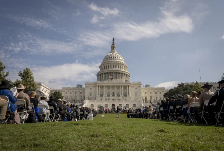 Image: U.S. Capitol During the Annual National Police Officers' Memorial Service