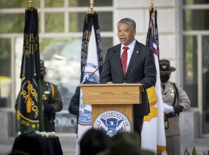 Image: DHS Secretary Alejandro Mayorkas Attends CBP Valor Memorial (46)