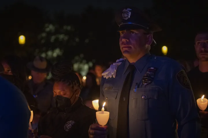 Image: National Law Enforcement Officer Memorial’s annual Candlelight Vigil