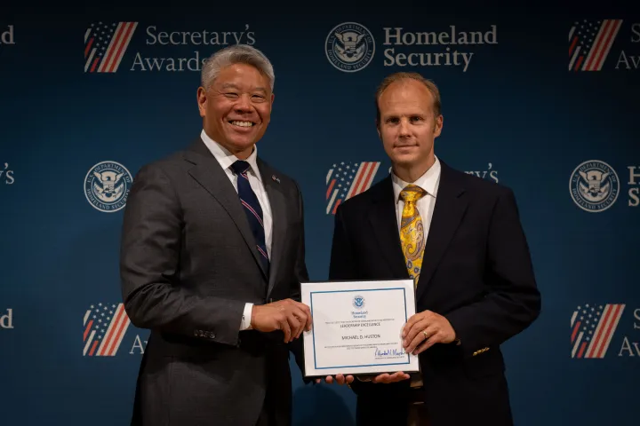 Image: Leadership Excellence Award, Michael D. Huston