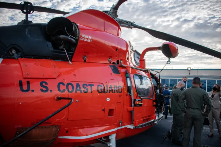 Image: U.S. Coast Guard Helicopter in Fort Lauderdale, FL.