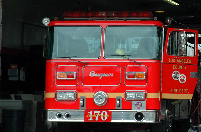 LAFD fire engine