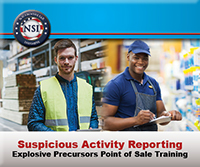 Suspicious Activity Reporting Explosive Precursors Point of Sale Training