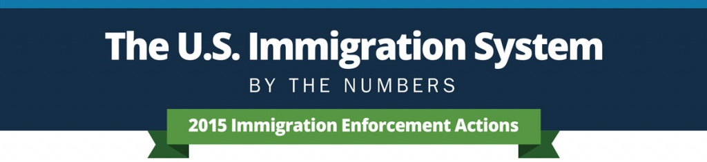 The U.S. Immigration System by the numbers. 2015 Immigration Enforcement Actions Infographic.
