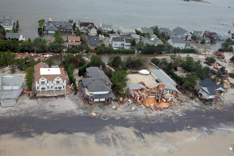 Property destruction due to a hurricane