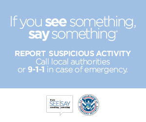 If You See Something, Say Something Campaign Materials in English