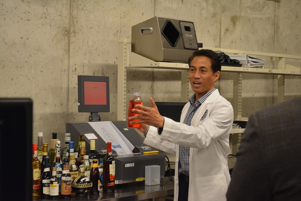 Transportation Security Laboratory / TSL scientist explains methods to evaluate the ability of equipment to detect materials.