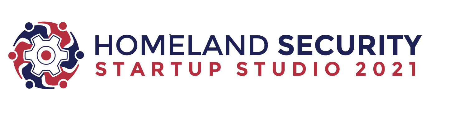 Homeland Security Startup Studio graphic with people circling cog