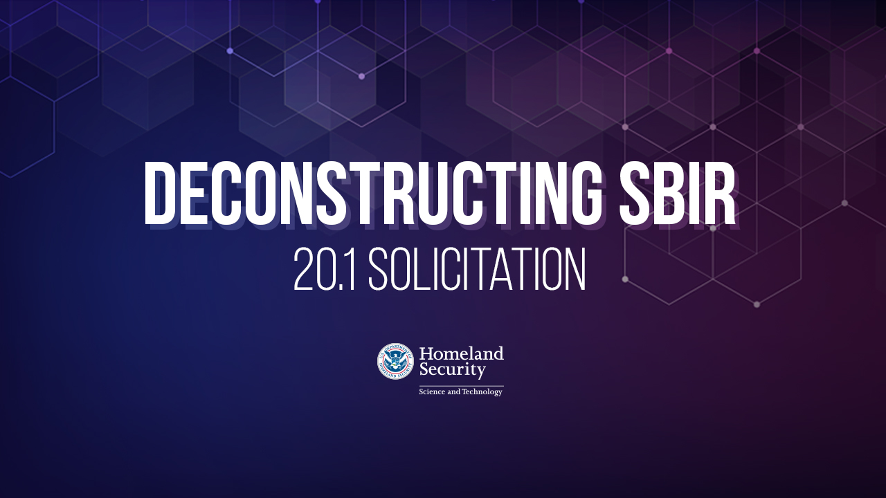 Deconstructing SBIR 20.1 Solicitation