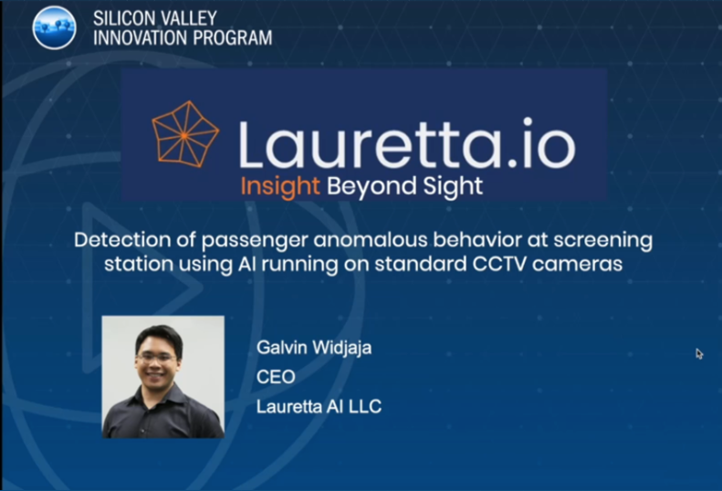 Lauretta.io Insight Beyond Sight Detection of passenger anomalous behavior at screening station using AI running on standard CCTV cameras