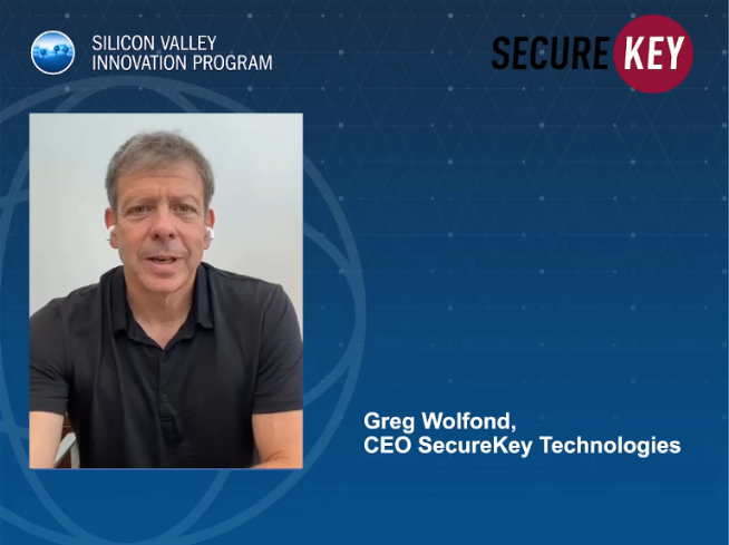 Secure Key Logo Image of Greg Wolfund, CEO SecureKey Technologoes