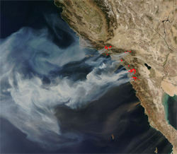 Image Credit: NASA/MODIS Rapid Response. As this view from space shows, the recent wildfires in Southern California were anything but localized; they were a national call for new solutions.