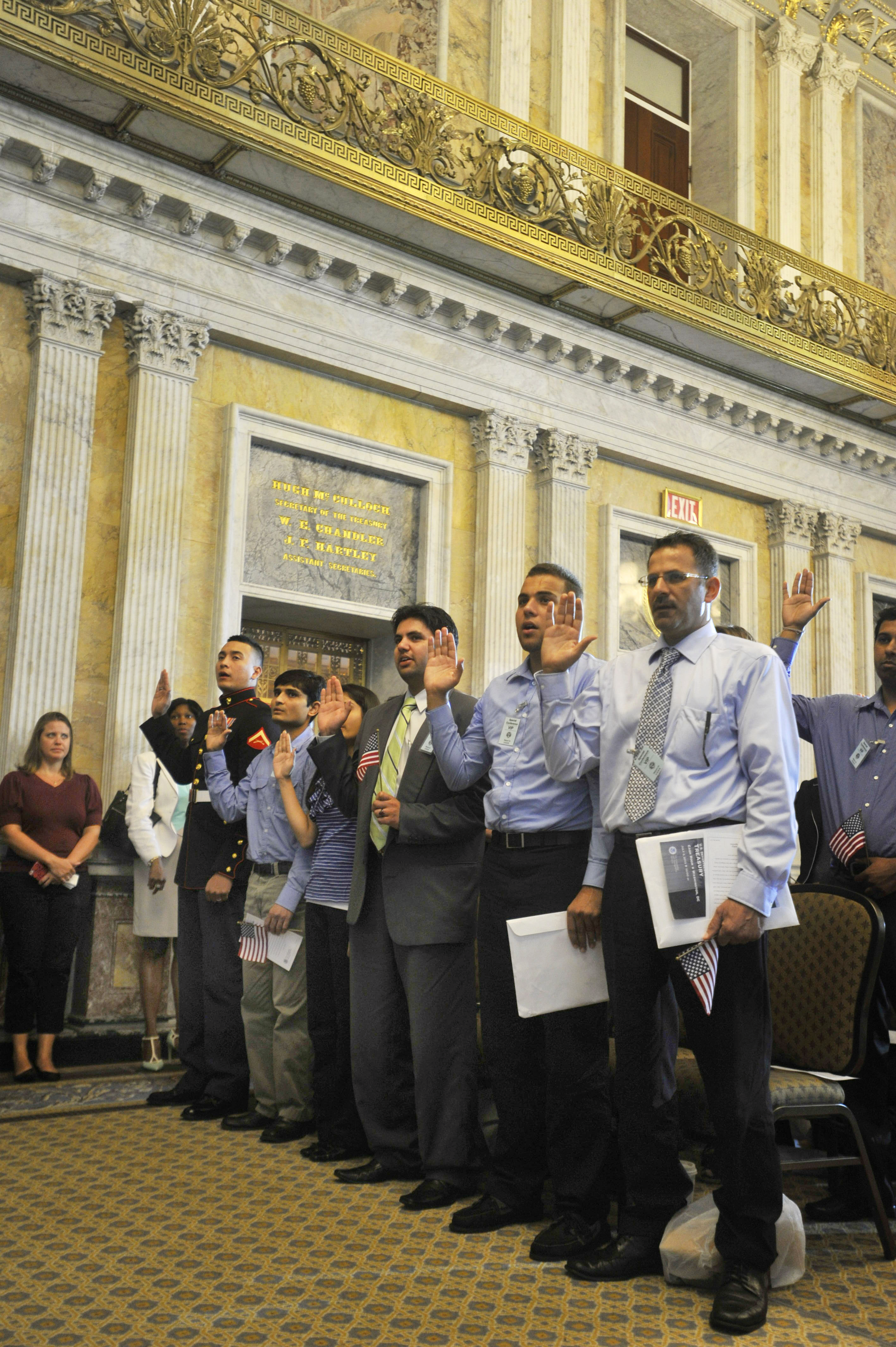 Immigrants Begin New Journey as U.S. Citizens at Treasury Ceremony