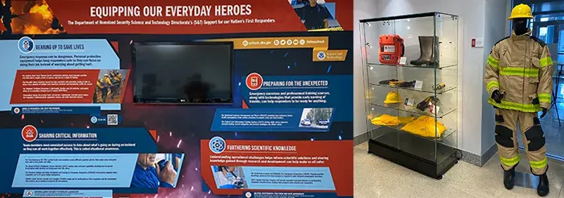 Equipping Our Everyday Heroes" exhibit at the National Atomic Testing Museum.