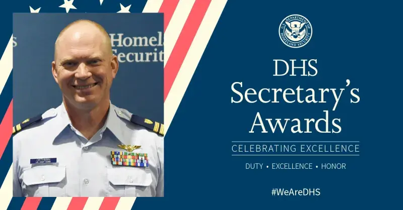 DHS's Secretary Award Banner for Orthman
