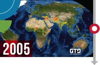 2005. Digital representation of earth. Global Terrorism Database (GGTD).