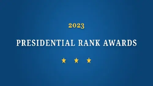 2023 Presidential Rank Awards Winners Banner Graphic
