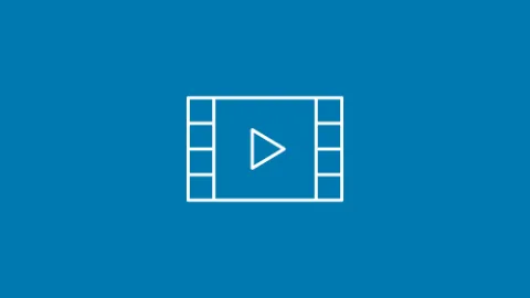 icon of video play button 