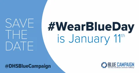 Save the Date #WearBlueDay is January 11th