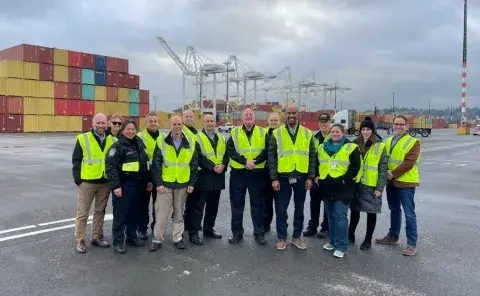 CWMD and CBP Seattle Field Office Staff group photo at Port of Seattle