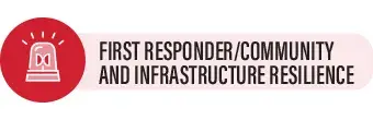 First Responder/Community and Infrastructure Resilience.