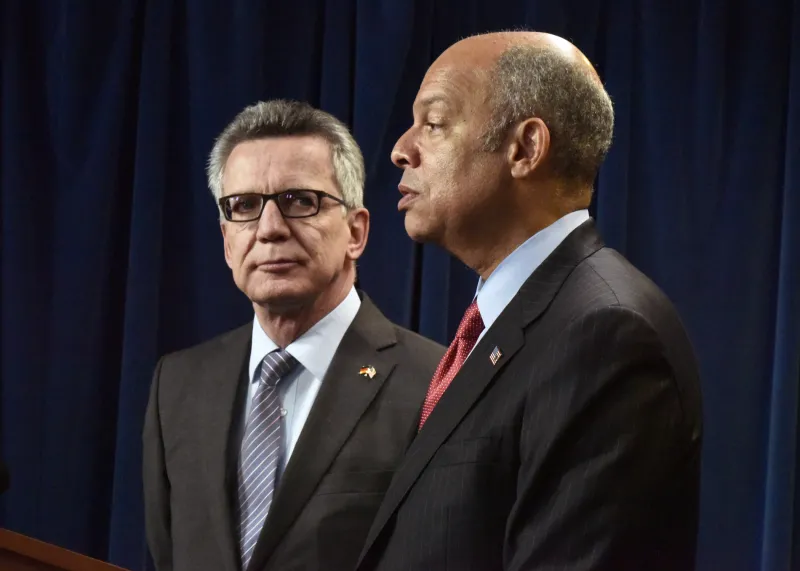 Secretary Johnson and Minister de Maizière meet to discuss a range of security issues.