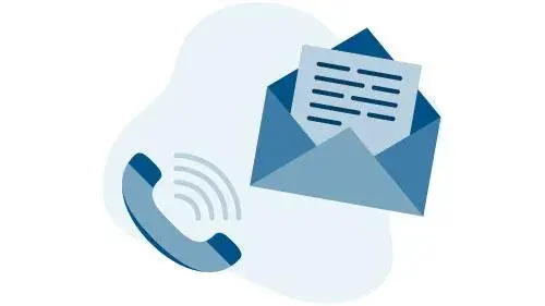 Phone and Letter Icon