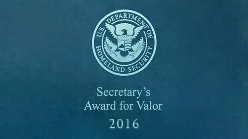 2016 Secretary's Award for Valor