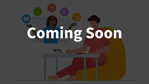 Graphic with white text stating ‘coming soon’ with a black background.