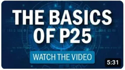 Screenshot of Basics of P25 YouTube video