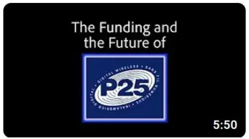 Screenshot of Funding and Future of P25 YouTube video