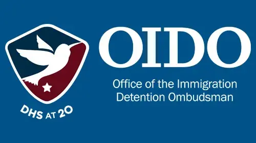 Horizontal OIDO logo in white with "DHS at 20" below the OIDO logo