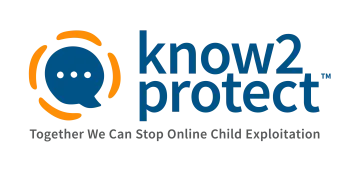 know2protext logo with text below it that says "Together We Can Stop Online Child Exploitation"