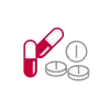 Digital images of medication pills.