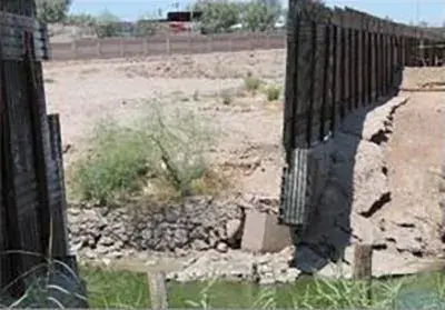 El Centro Sector border before construction of steel bollard wall